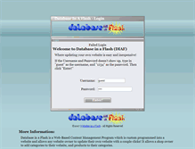 Tablet Screenshot of database.websitesinaflash.com